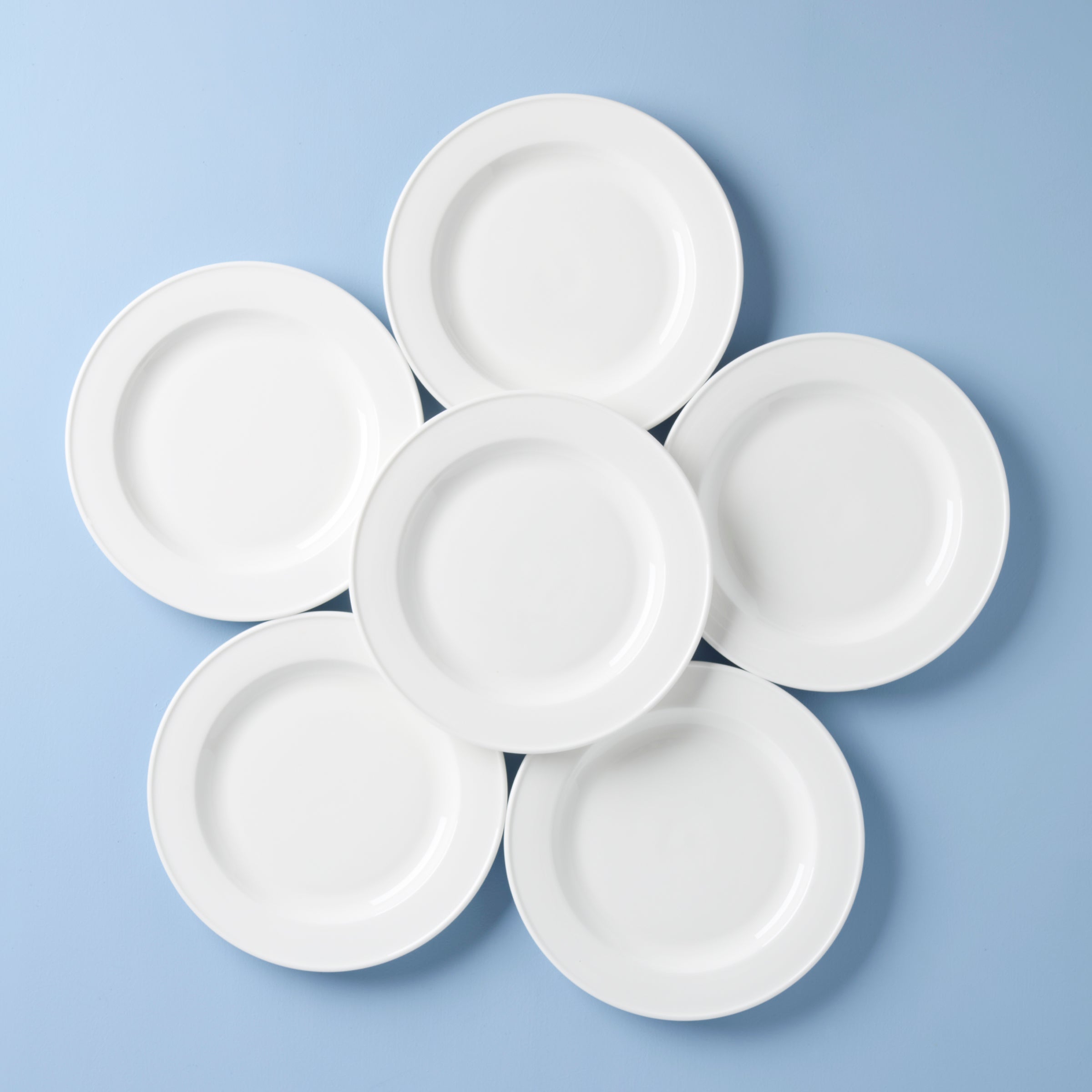 Lenox Everyday Flatware Studio 1414 Rimmed Dinner Plates, Set of 6