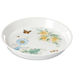 Alternative view of Lenox Everyday Flatware Butterfly Meadow Melamine Round Tray