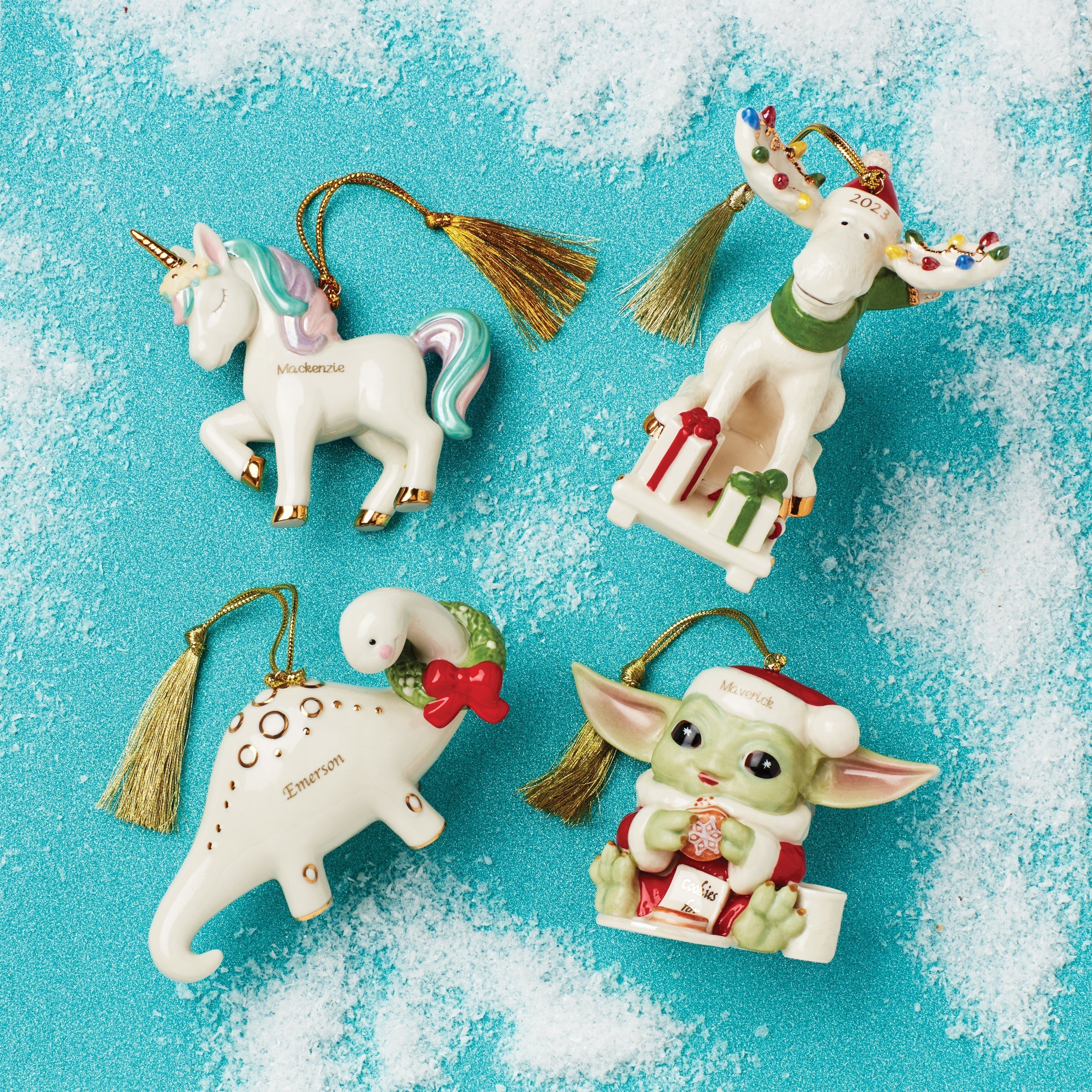 Lenox Everyday Flatware Personalized Dinosaur Ornament - Image 3