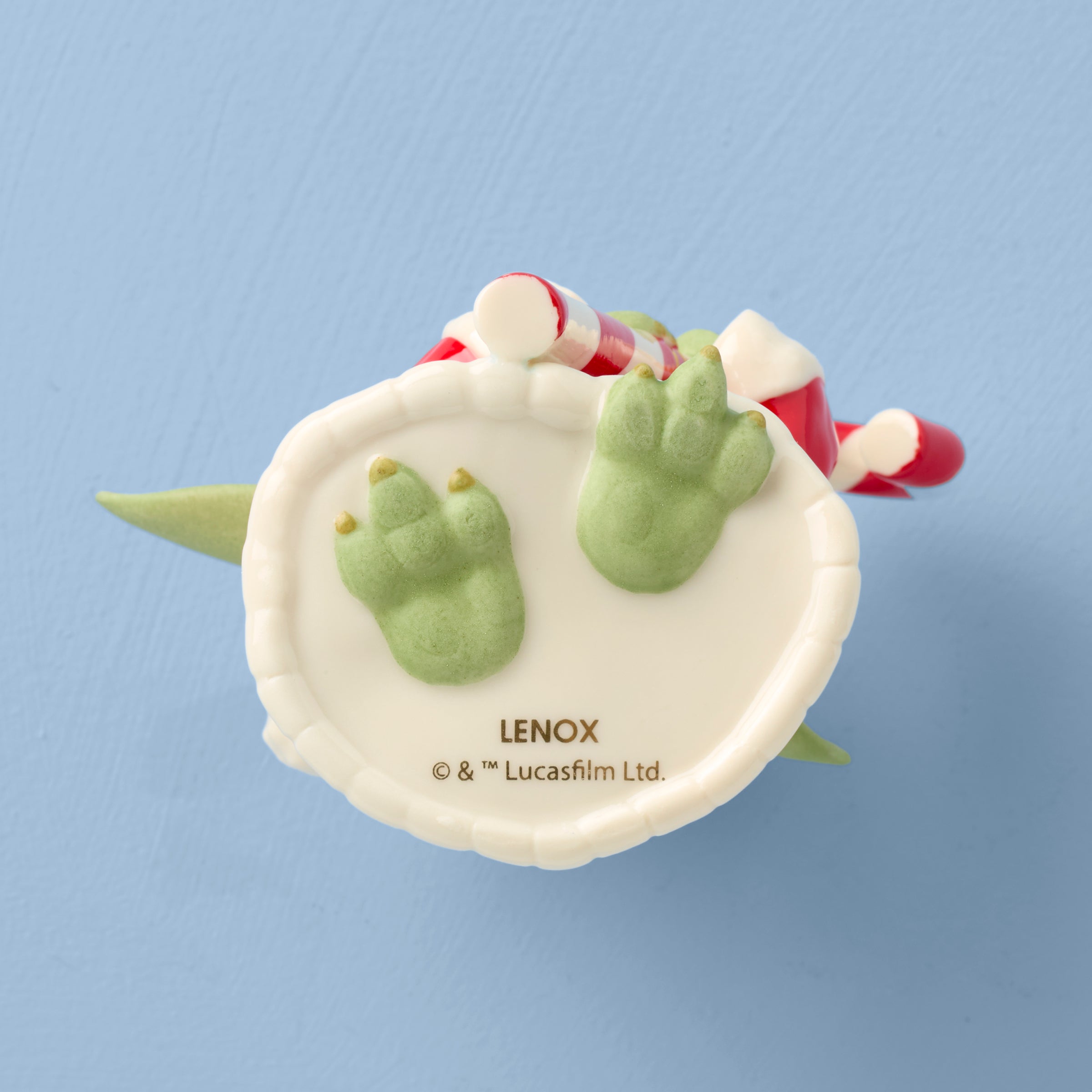 Lenox Everyday Flatware Grogu with Candy Cane Ornament - Image 3