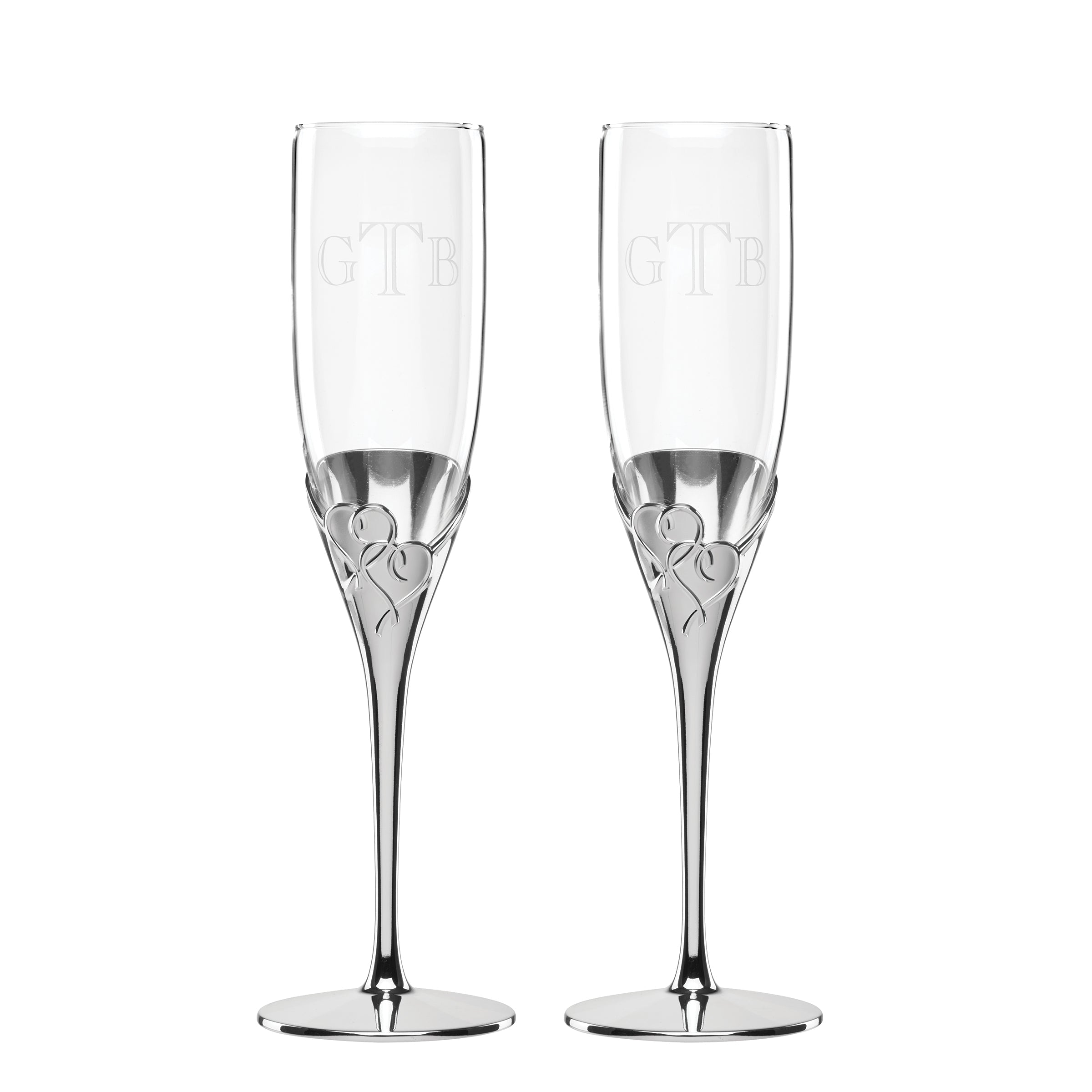 Lenox Everyday Flatware Personalized True Love 2-Piece Toasting Flute Set - Image 3