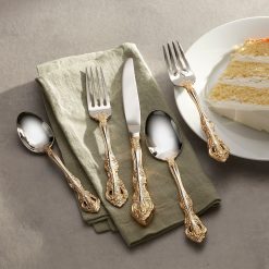 Alternative view of Lenox Everyday Flatware Golden Michelangelo 5-Piece Place Setting