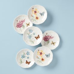 Lenox Everyday Flatware Butterfly Meadow 6-Piece Tidbit Plate Set