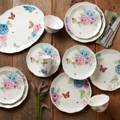 Alternative view of Lenox Everyday Flatware Butterfly Meadow Hydrangea Mugs, Set of 4