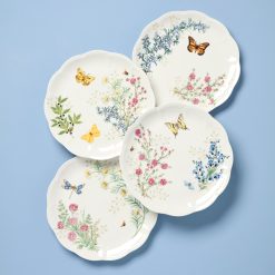 Lenox Everyday Flatware Butterfly Meadow Herbs Dinner Plates, Set of 4
