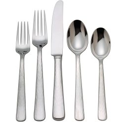 Lenox Everyday Flatware Silver Echo 5-Piece Place Setting