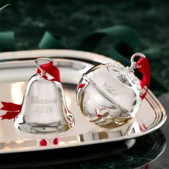 Alternative view of Lenox Everyday Flatware 2026 Silverplate Christmas Bell Ornament