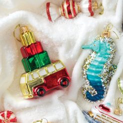 Alternative view of Lenox Everyday Flatware Retro Blown Glass Van with Gifts Ornament
