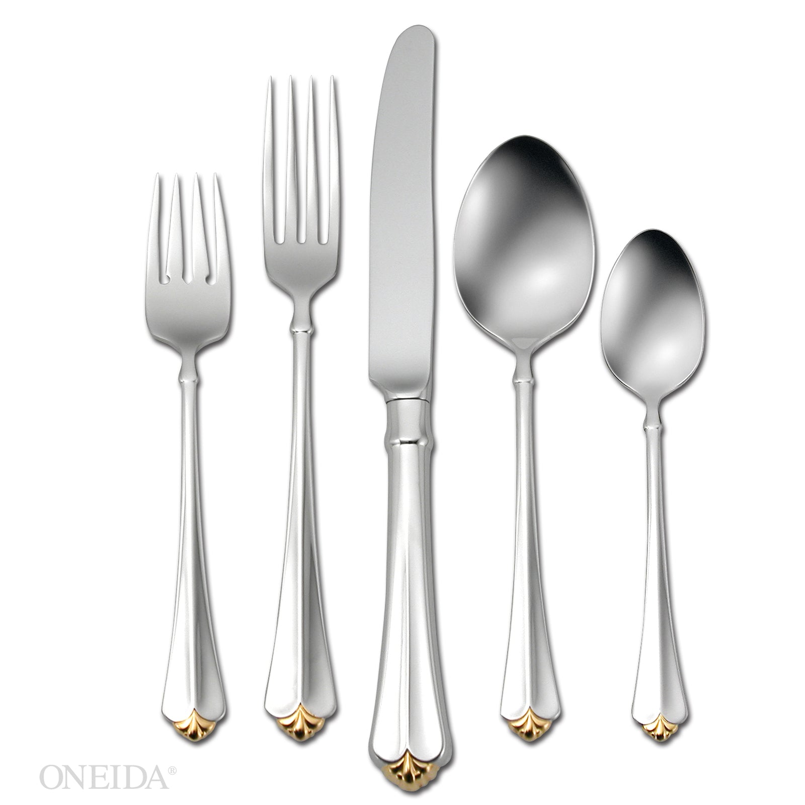 Lenox Everyday Flatware Golden Juilliard 5-Piece Place Setting