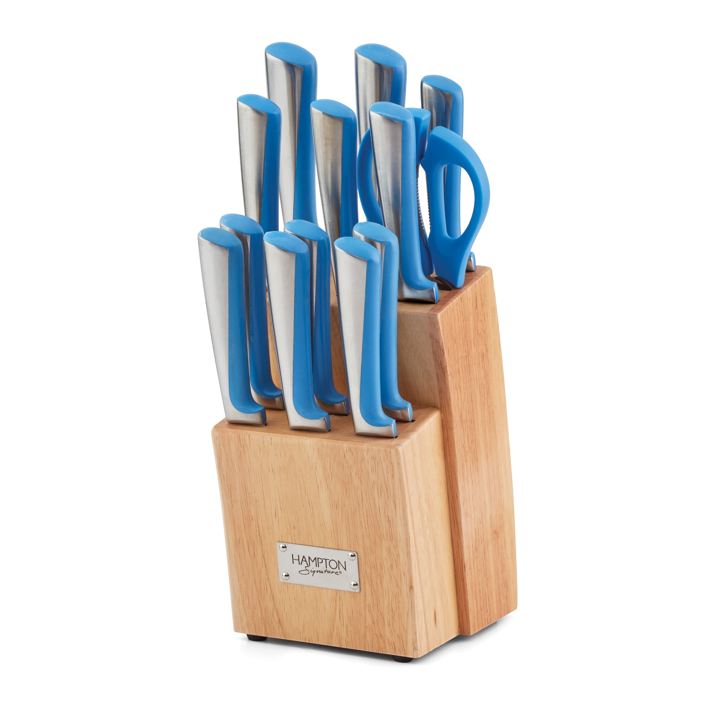 Lenox Everyday Flatware Orion Blue 14-Piece Cutlery Block Set - Image 2