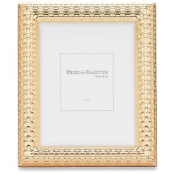 Lenox Everyday Flatware Watchband Satin Gold 5x7 Photo Frame