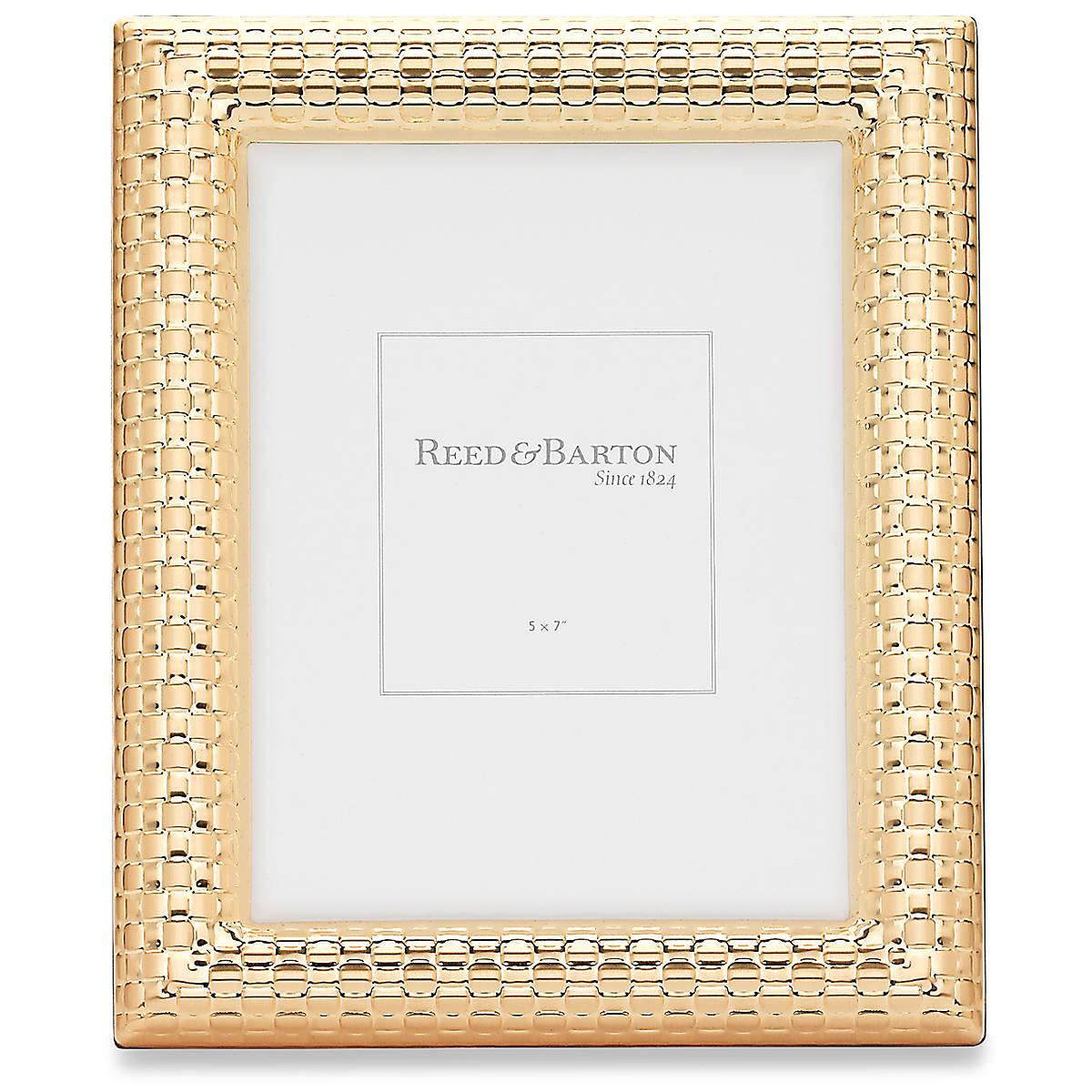 Lenox Everyday Flatware Watchband Satin Gold 5x7 Photo Frame