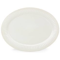 Alternative view of Lenox Everyday Flatware French Perle Groove White Platter