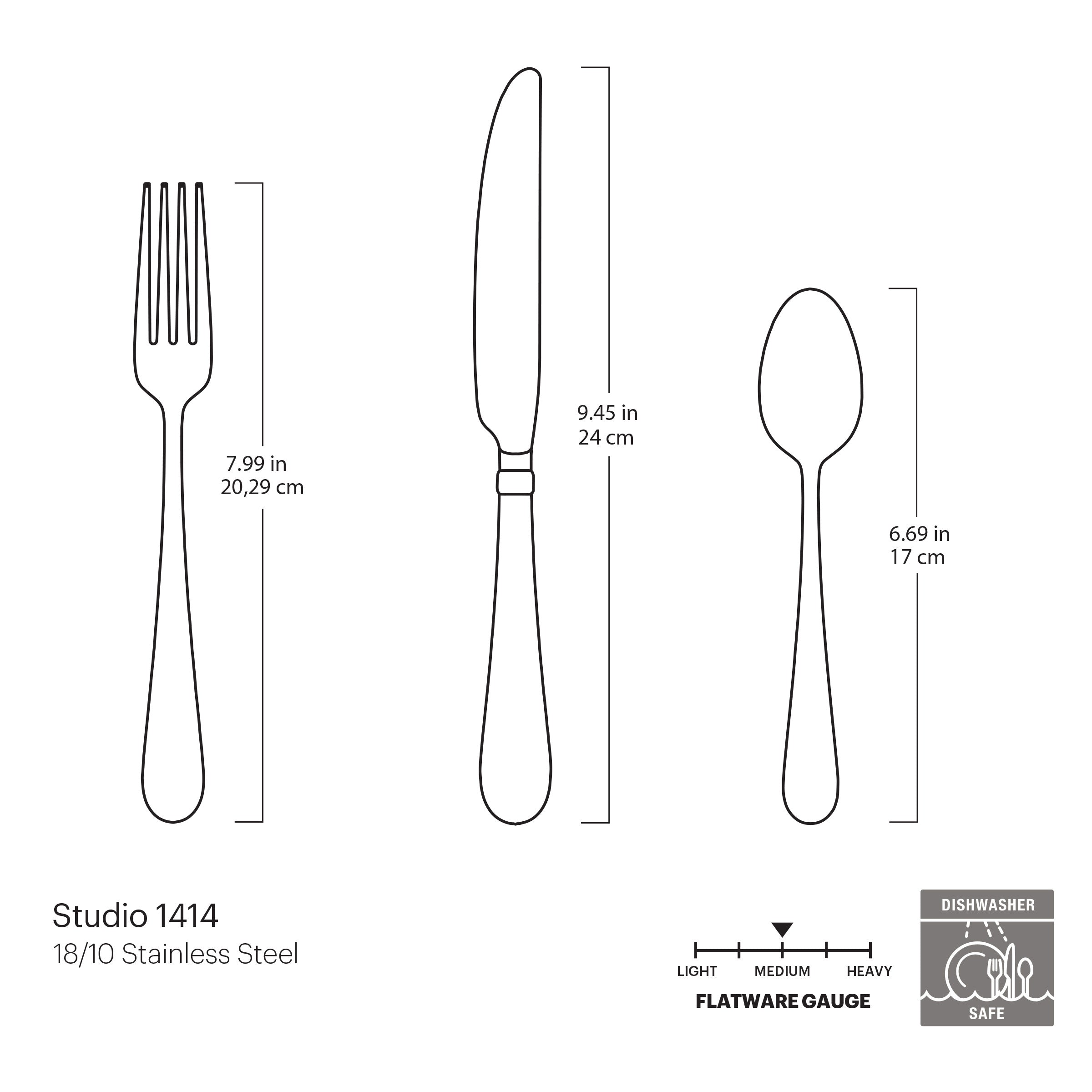 Lenox Everyday Flatware Studio 1414 24-Piece Flatware Set - Image 9