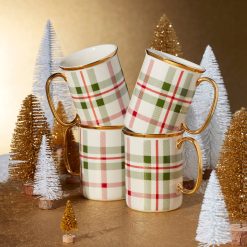 Alternative view of Lenox Everyday Flatware Holiday Plaid Mugs, Set of 4