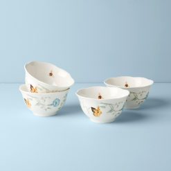 Lenox Everyday Flatware Butterfly Meadow Rice Bowls, Set of 4