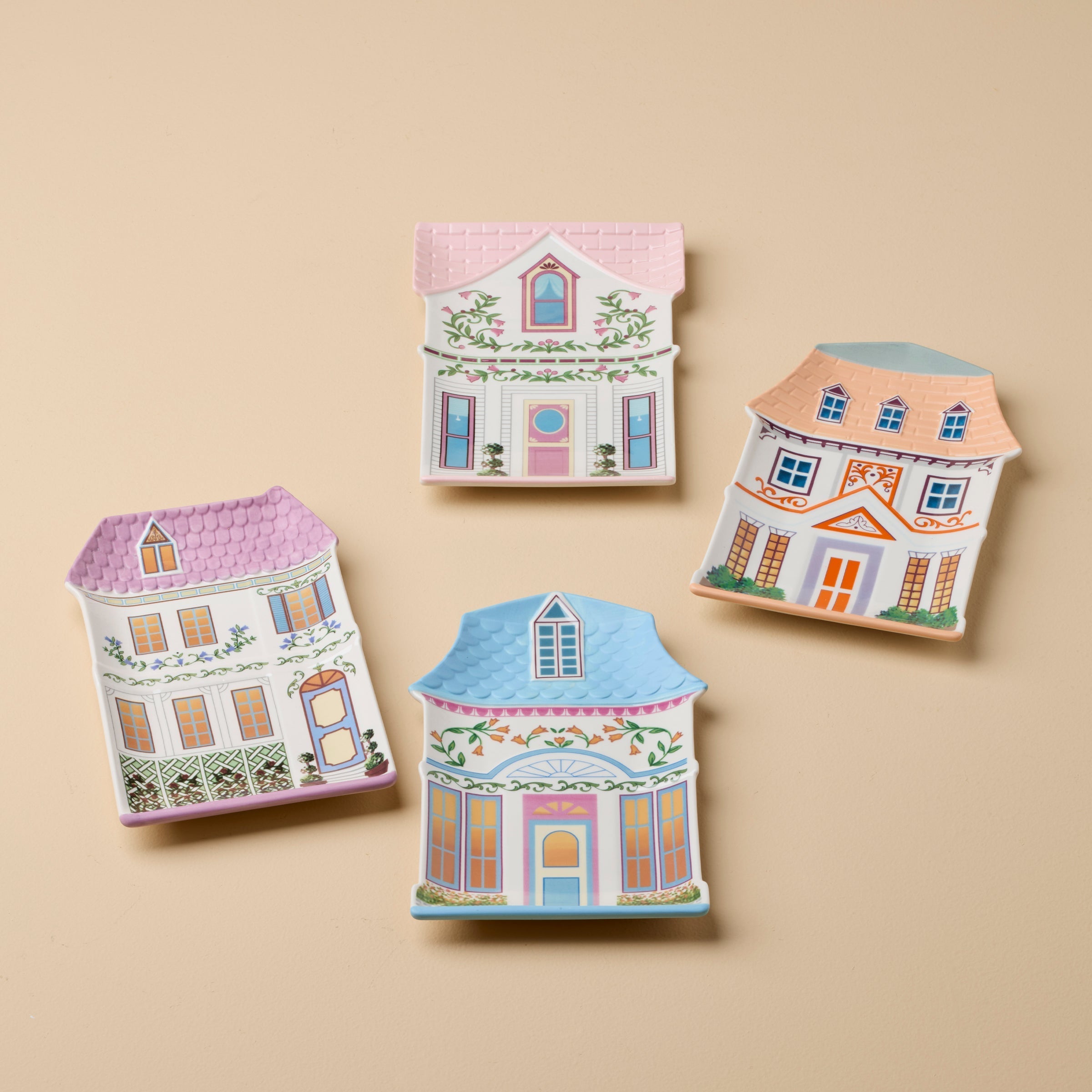 Lenox Everyday Flatware Lenox Spice Village House Accent Plates, Set of 4