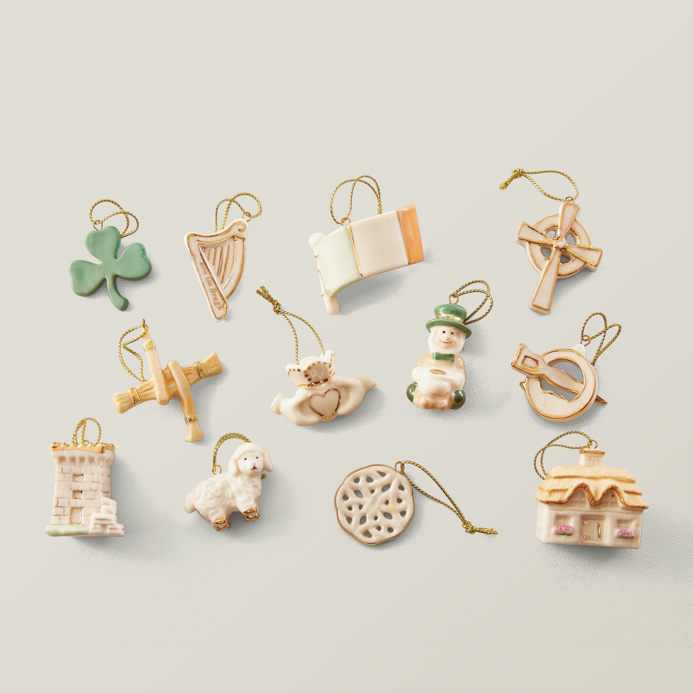 Lenox Everyday Flatware Luck of the Irish 12-Piece Mini Ornament Set