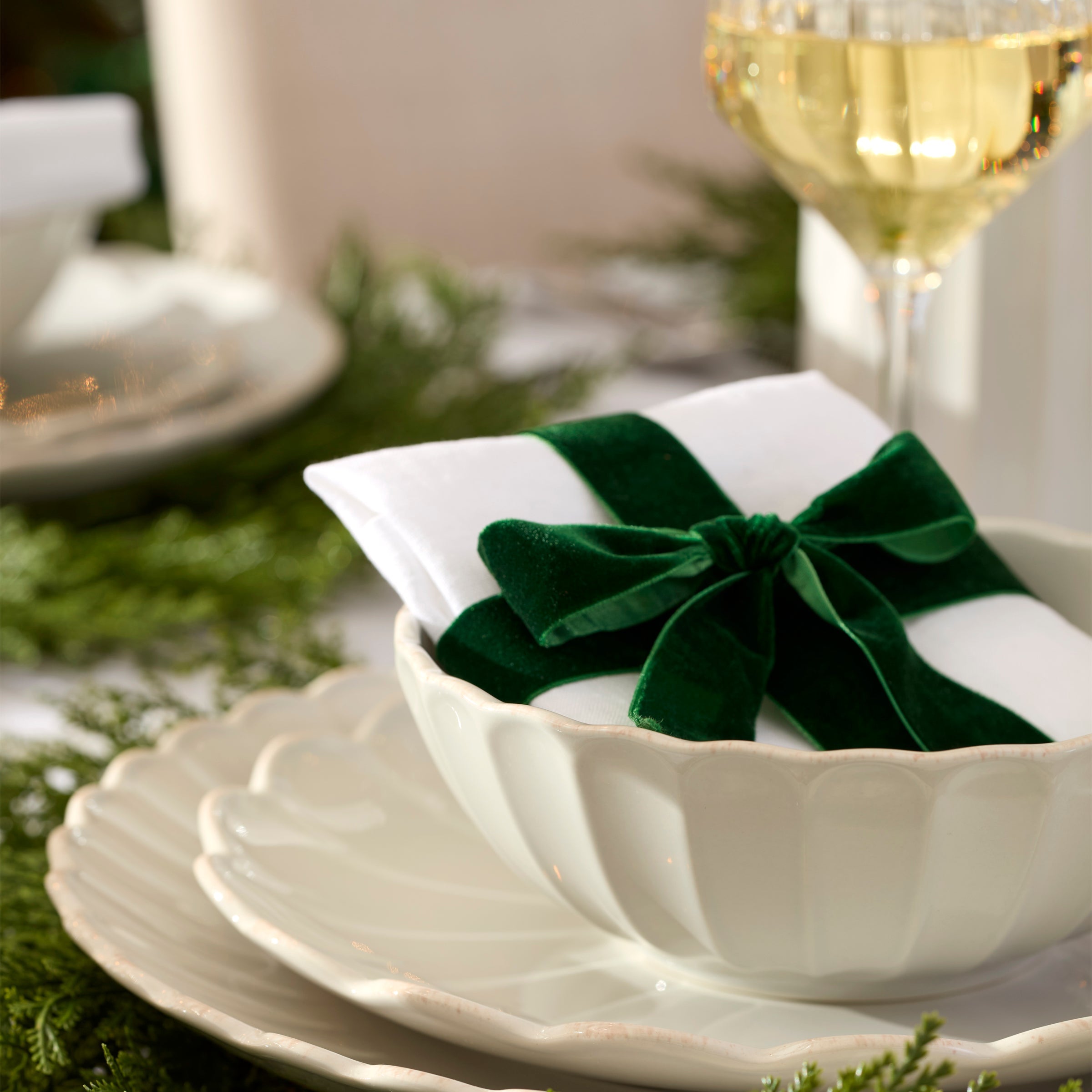 Lenox Everyday Flatware French Perle Scallop White All-Purpose Bowls, Set of 4 - Image 5