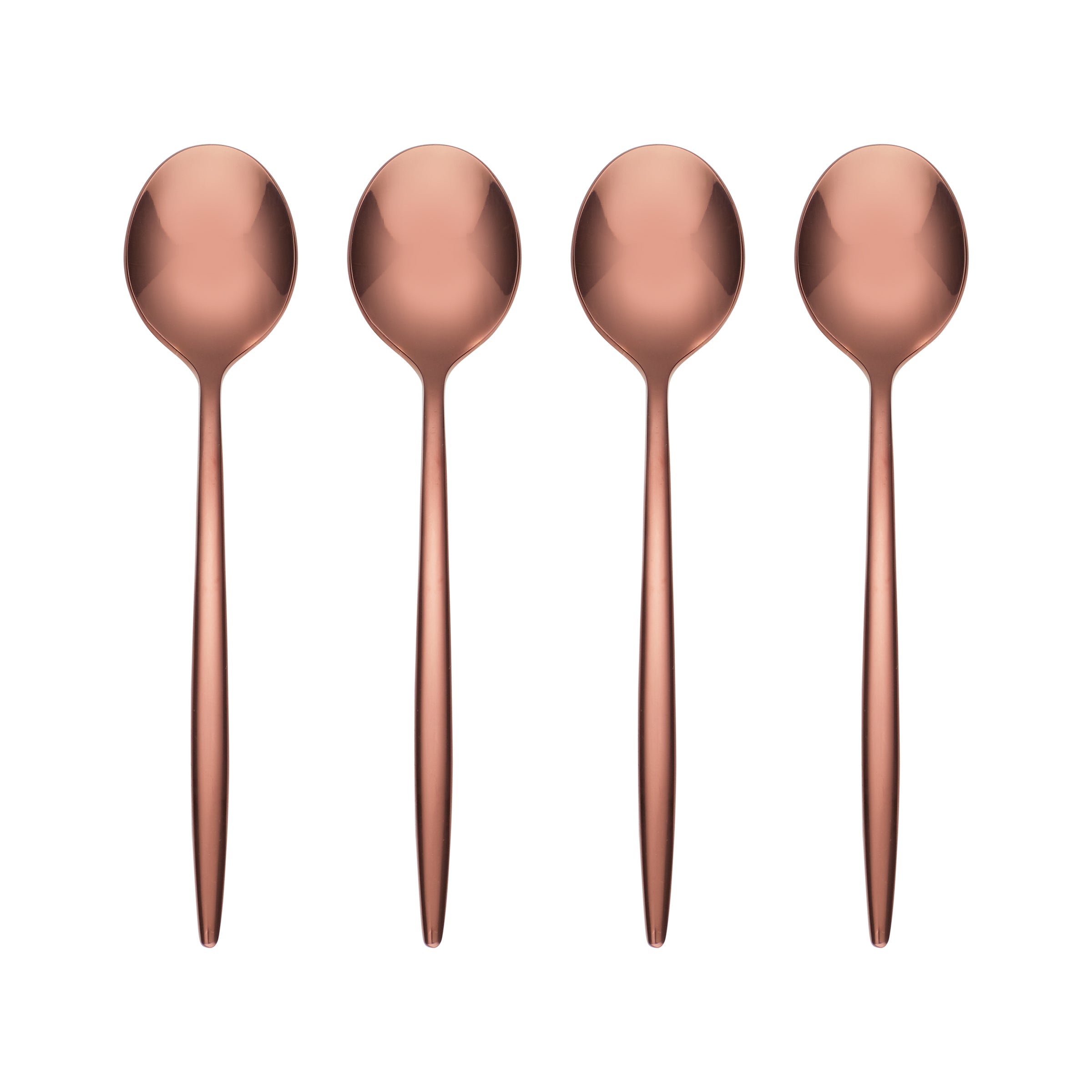 Lenox Everyday Flatware Gaze Copper Mirror Demitasse Spoons, Set of 4