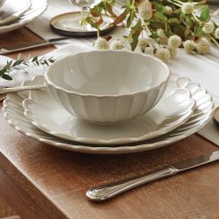 Alternative view of Lenox Everyday Flatware French Perle Scallop White 24-Piece Dinnerware Set