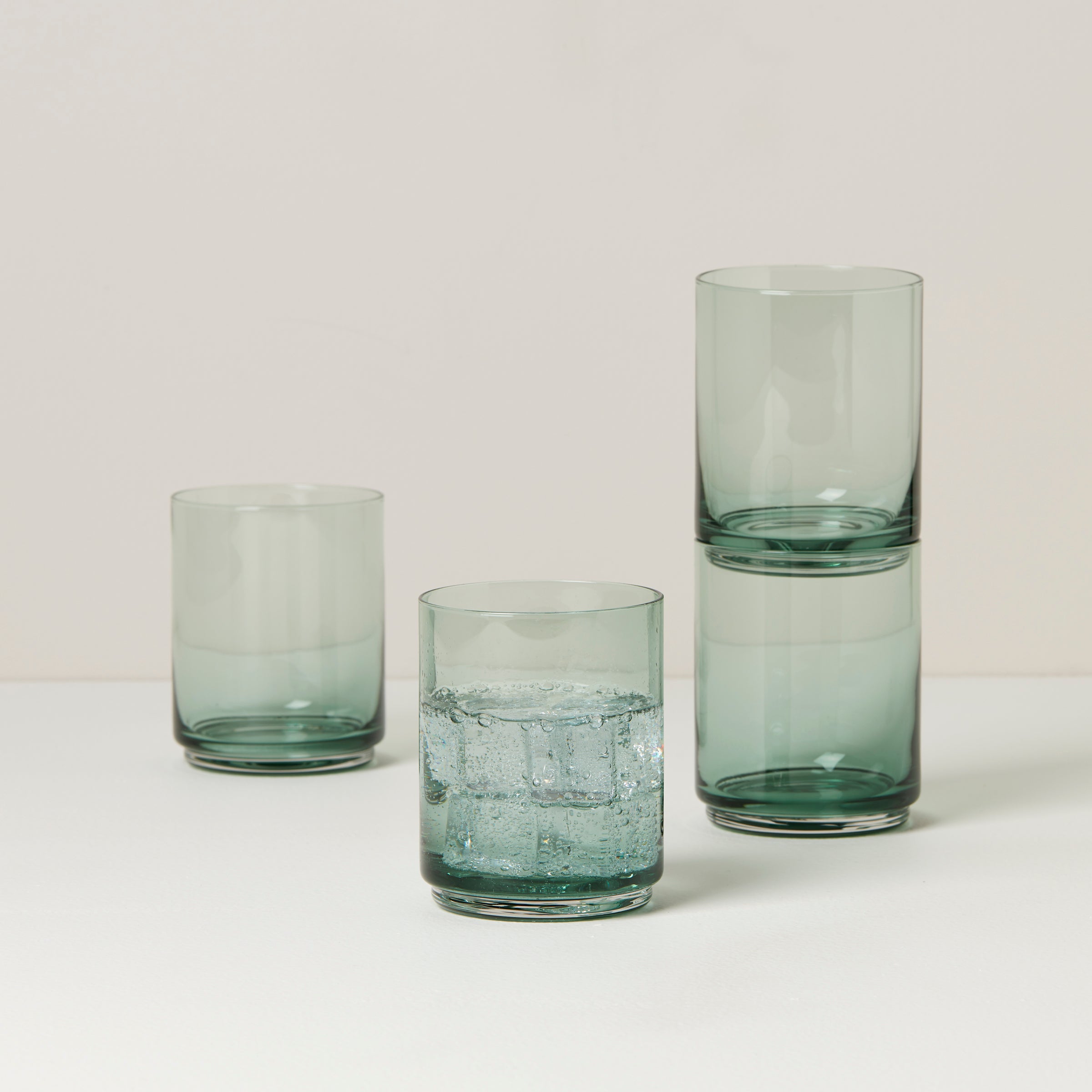 Lenox Everyday Flatware Tuscany Classics Stackable Green Tall Glasses, Set of 4 - Image 2