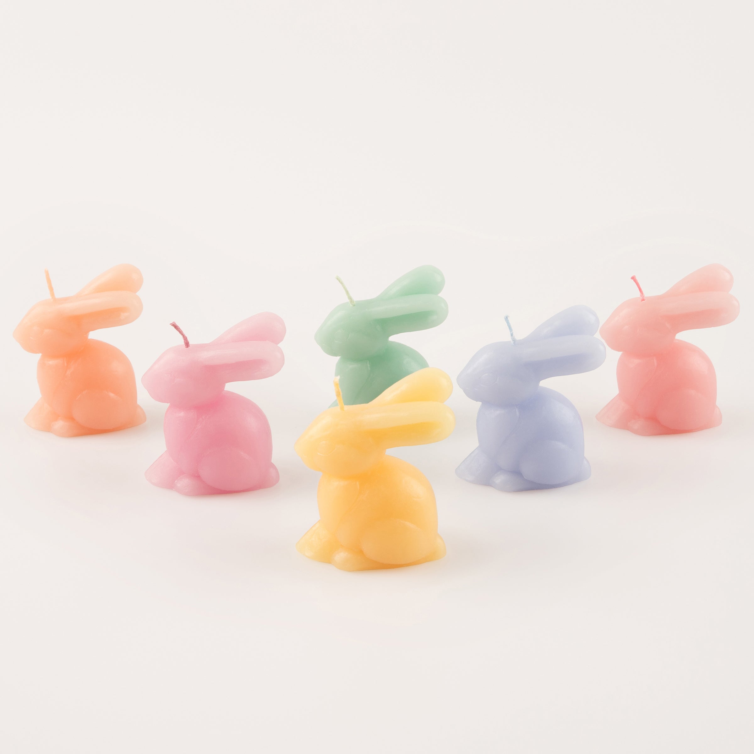Lenox Everyday Flatware Rainbow Mini Bunny Candles, Set of 6 - Image 3