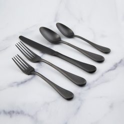 Lenox Everyday Flatware Eloquence Black Satin 20-Piece Flatware Set
