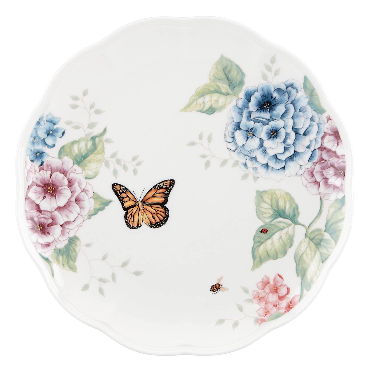 Lenox Everyday Flatware Butterfly Meadow Hydrangea 12-Piece Dinnerware Set - Image 3