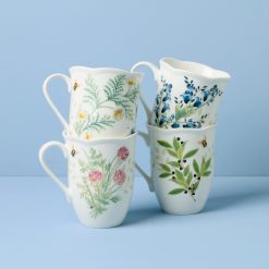 Alternative view of Lenox Everyday Flatware Butterfly Meadow Herbs Mugs, Set of 4