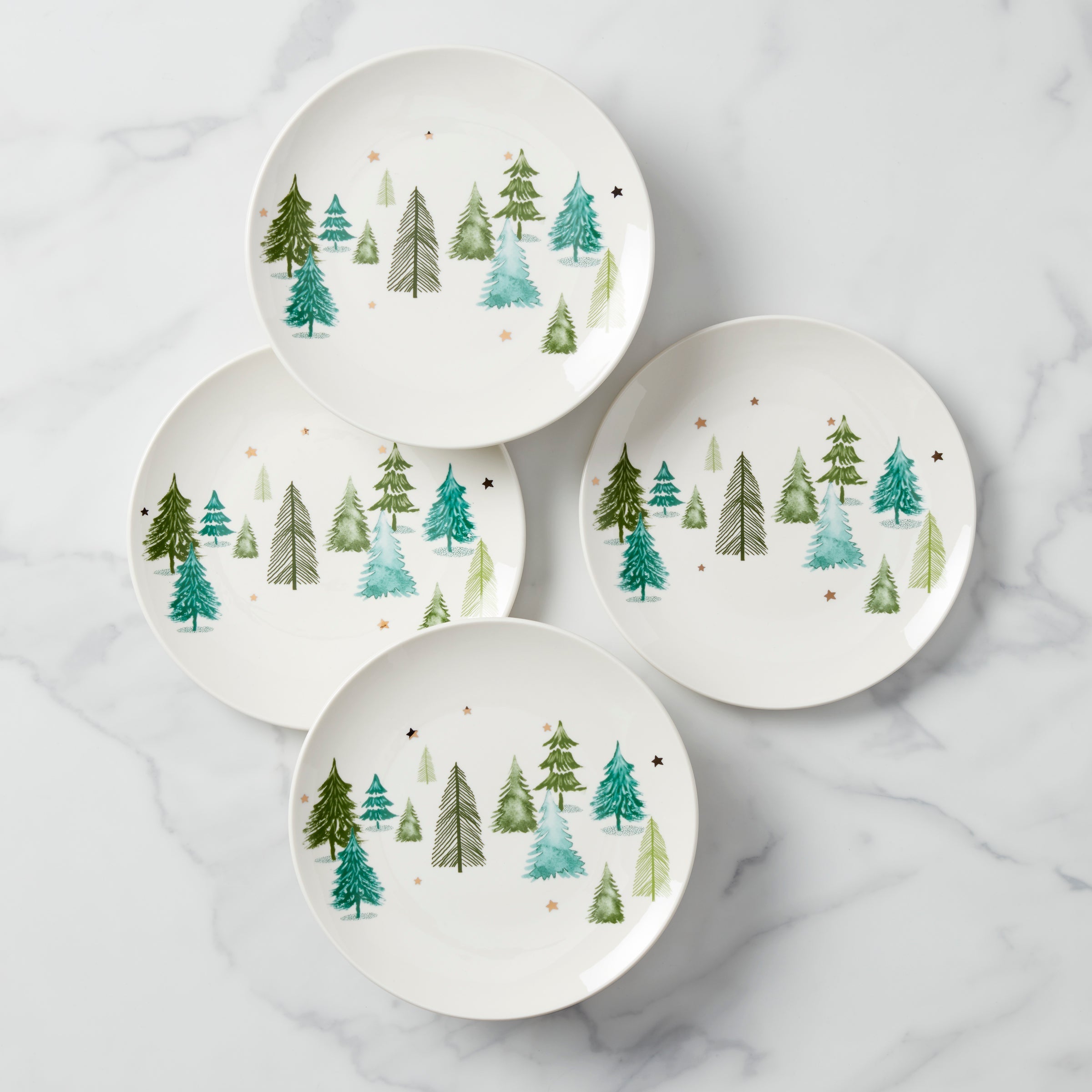 Lenox Everyday Flatware Balsam Lane Accent Plates, Set of 4