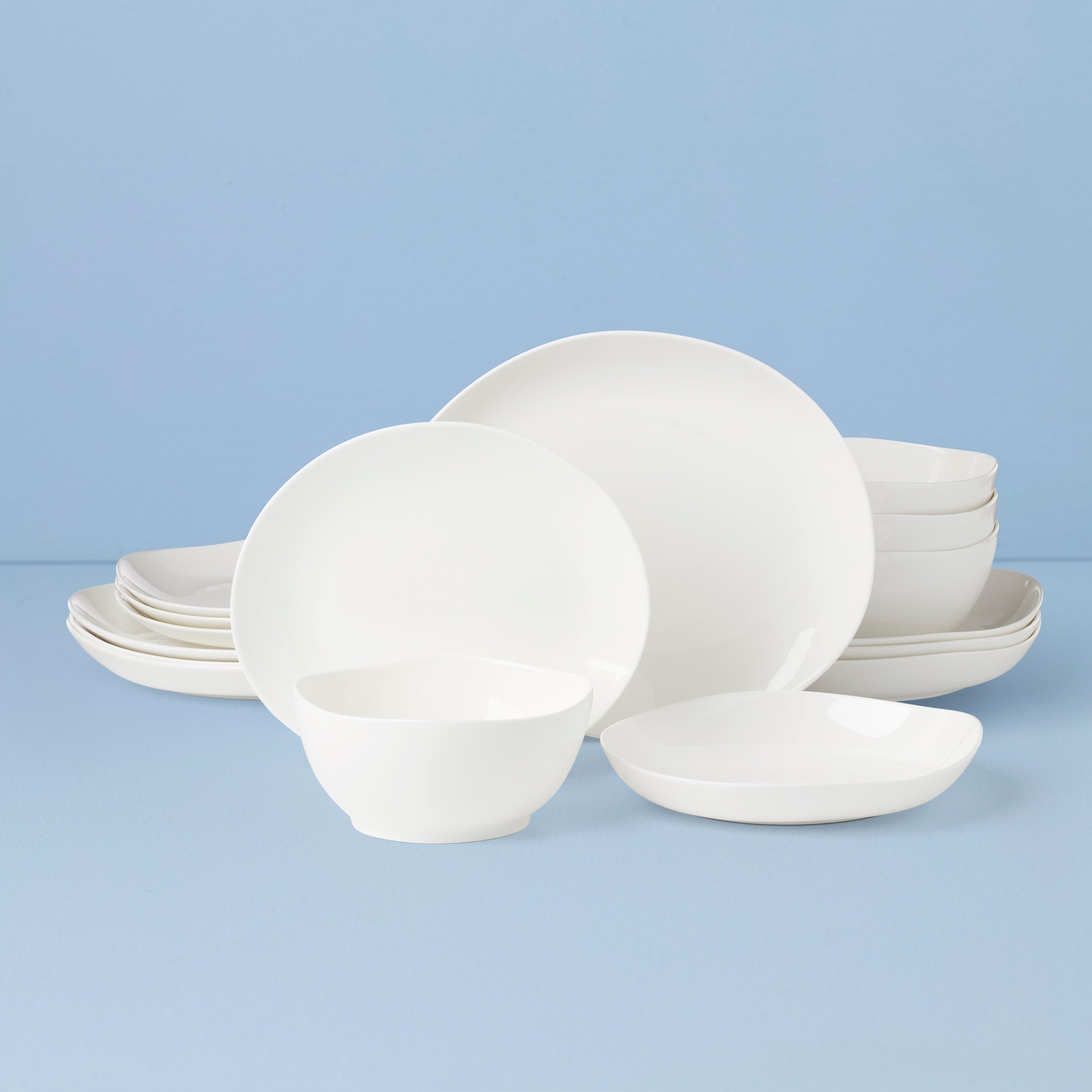 Lenox Everyday Flatware Studio 1414 Curve 16-Piece Dinnerware Set