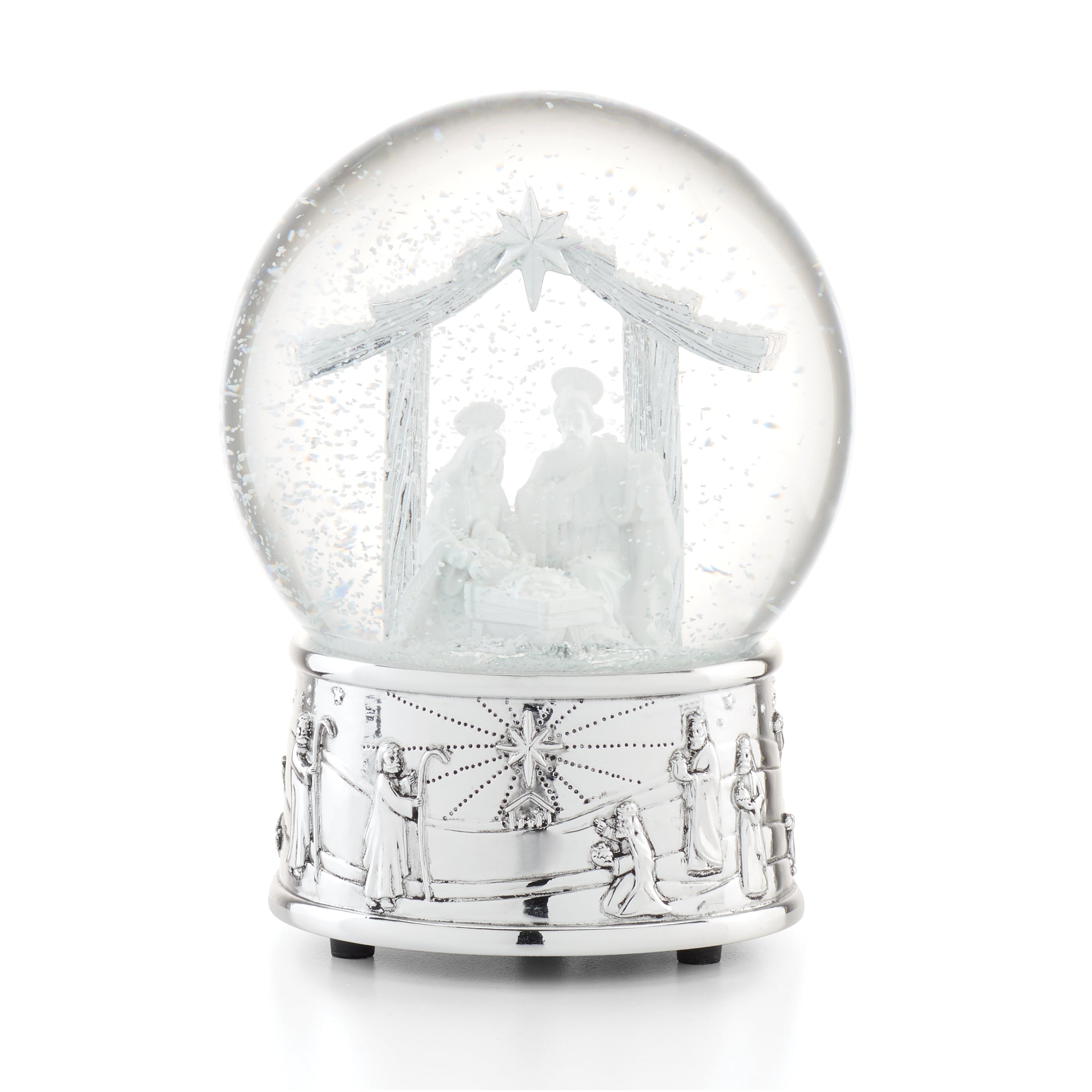 Lenox Everyday Flatware Nativity Musical Snow Globe - Image 3