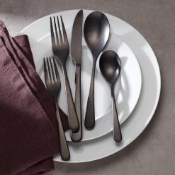 Alternative view of Lenox Everyday Flatware Kenbrook Black Vintage 20-Piece Flatware Set