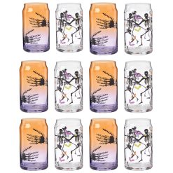 Lenox Everyday Flatware Halloween Can Cooler Glasses, Set of 12