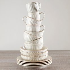 Alternative view of Lenox Everyday Flatware French Perle Groove White 12-Piece Dinnerware Set