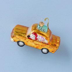 Lenox Everyday Flatware Retro Blown Glass Taxi Ornament