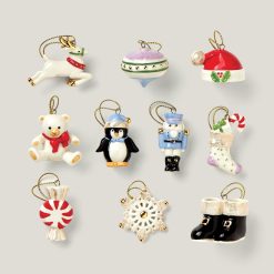 Lenox Everyday Flatware Christmas Memories 10-Piece Mini Ornament Set