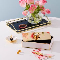 Alternative view of Lenox Everyday Flatware Make It Pop Navy Glass Vanity Tray