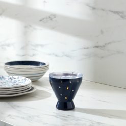 Alternative view of Lenox Everyday Flatware Blue Bay Dot Stainless Steel Cocktail Tumbler