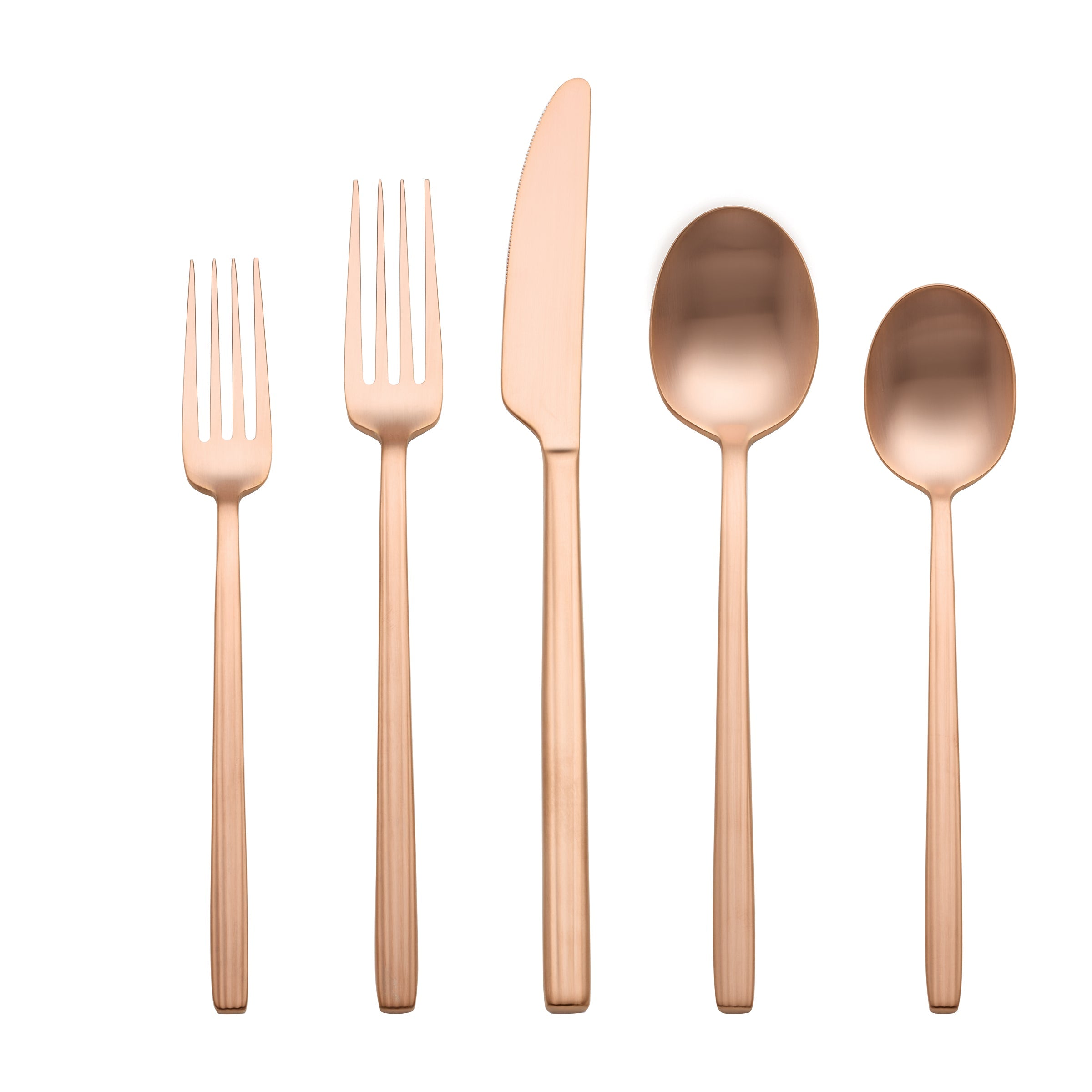 Lenox Everyday Flatware Dean Rose Gold Satin 20-Piece Flatware Set - Image 3