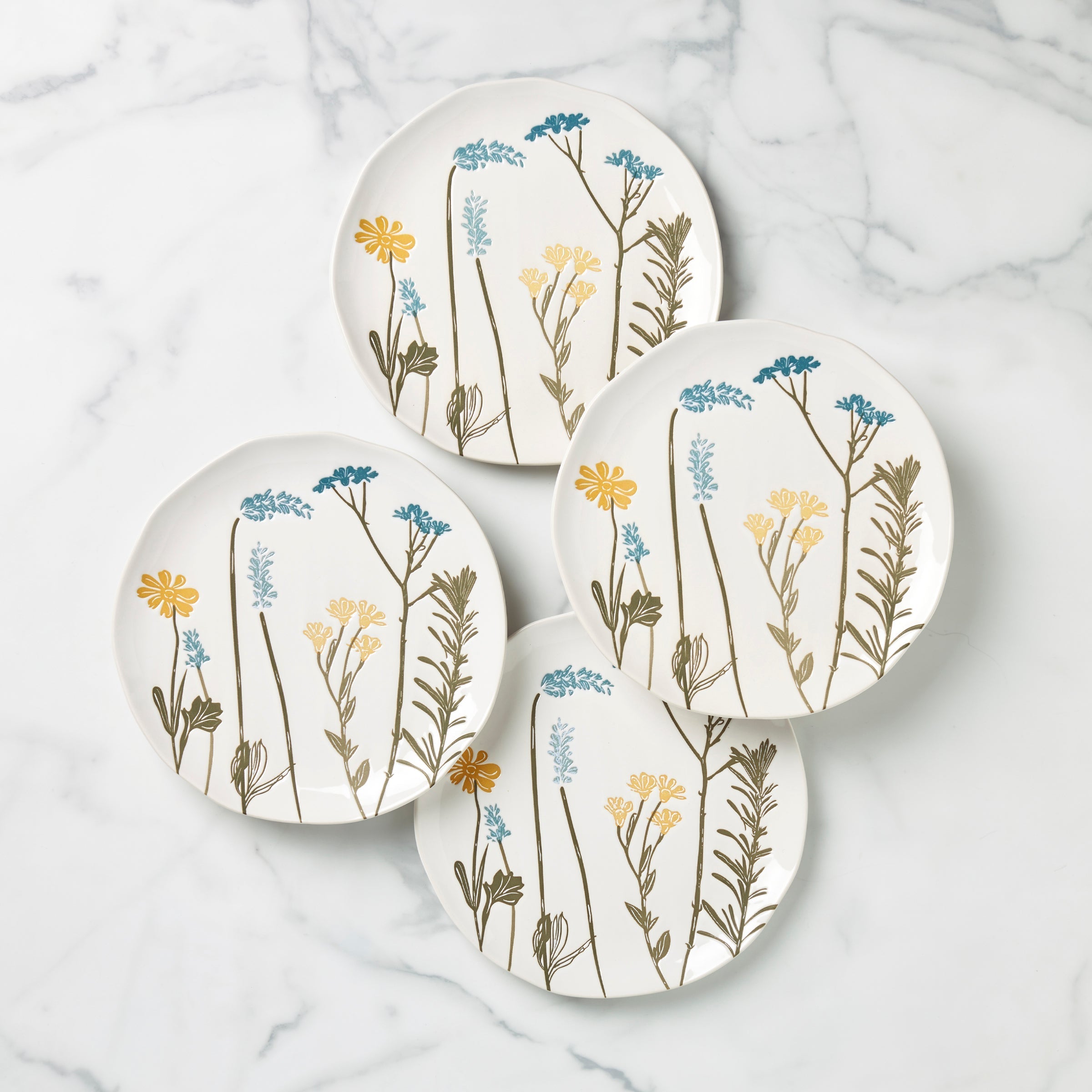 Lenox Everyday Flatware Wildflowers Accent Plates, Set of 4