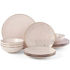 Lenox Everyday Flatware Trianna Blush 12-Piece Dinnerware Set