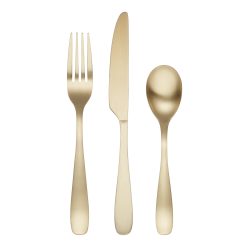 Lenox Everyday Flatware Eliana Champagne Satin 12-Piece Flatware Set