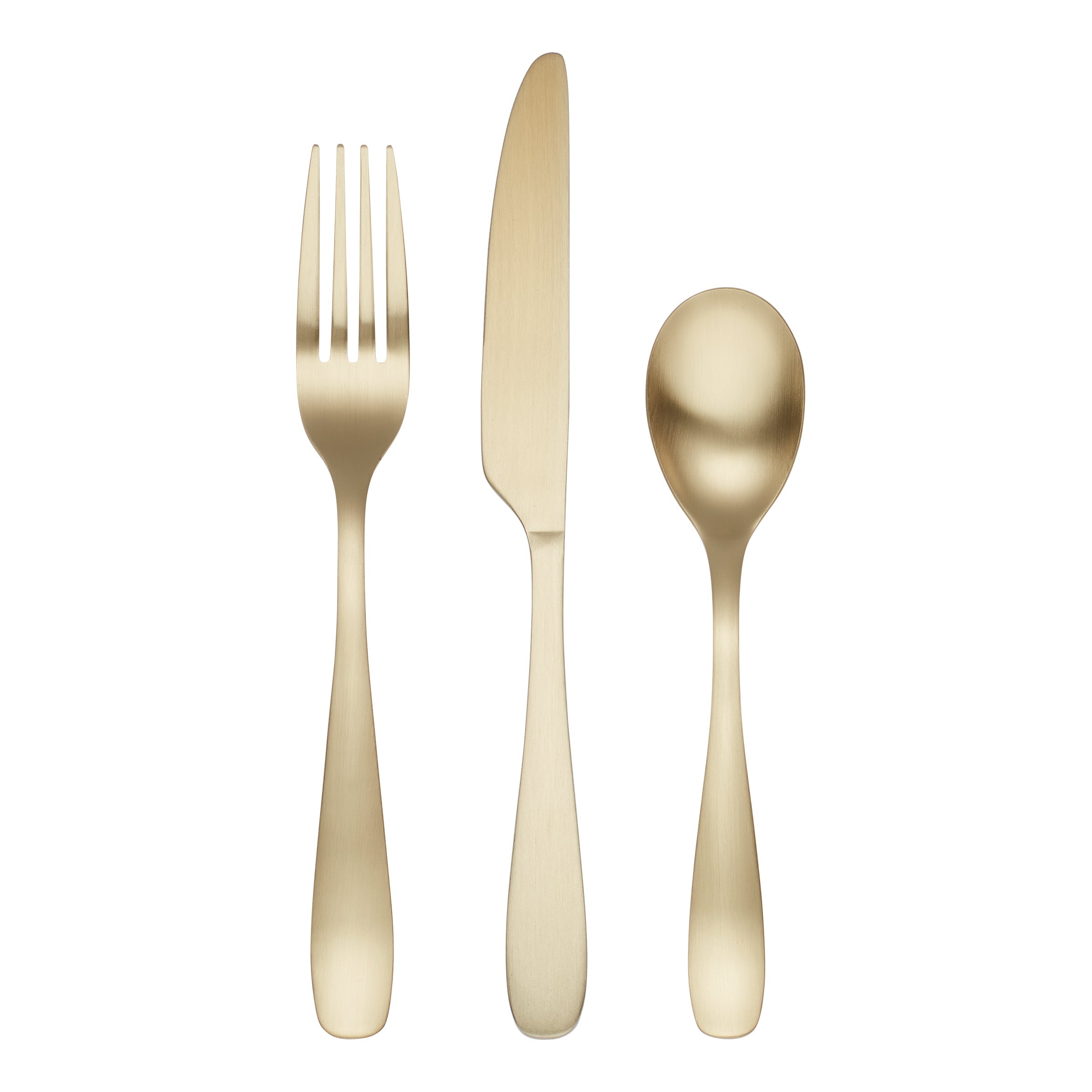 Lenox Everyday Flatware Eliana Champagne Satin 12-Piece Flatware Set