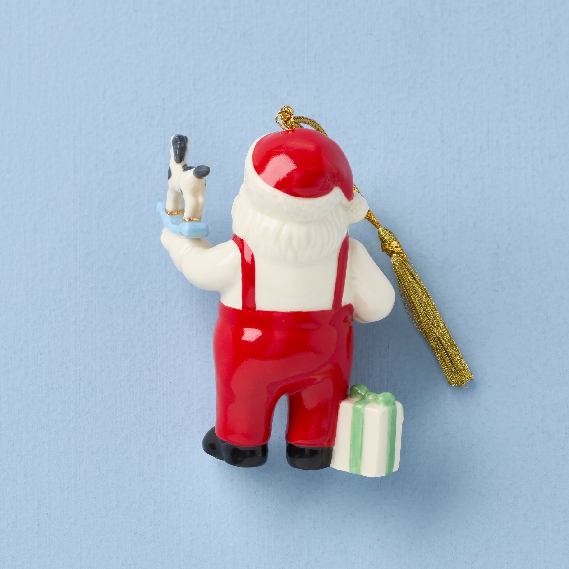 Lenox Everyday Flatware African American Santa Workshop Ornament - Image 2