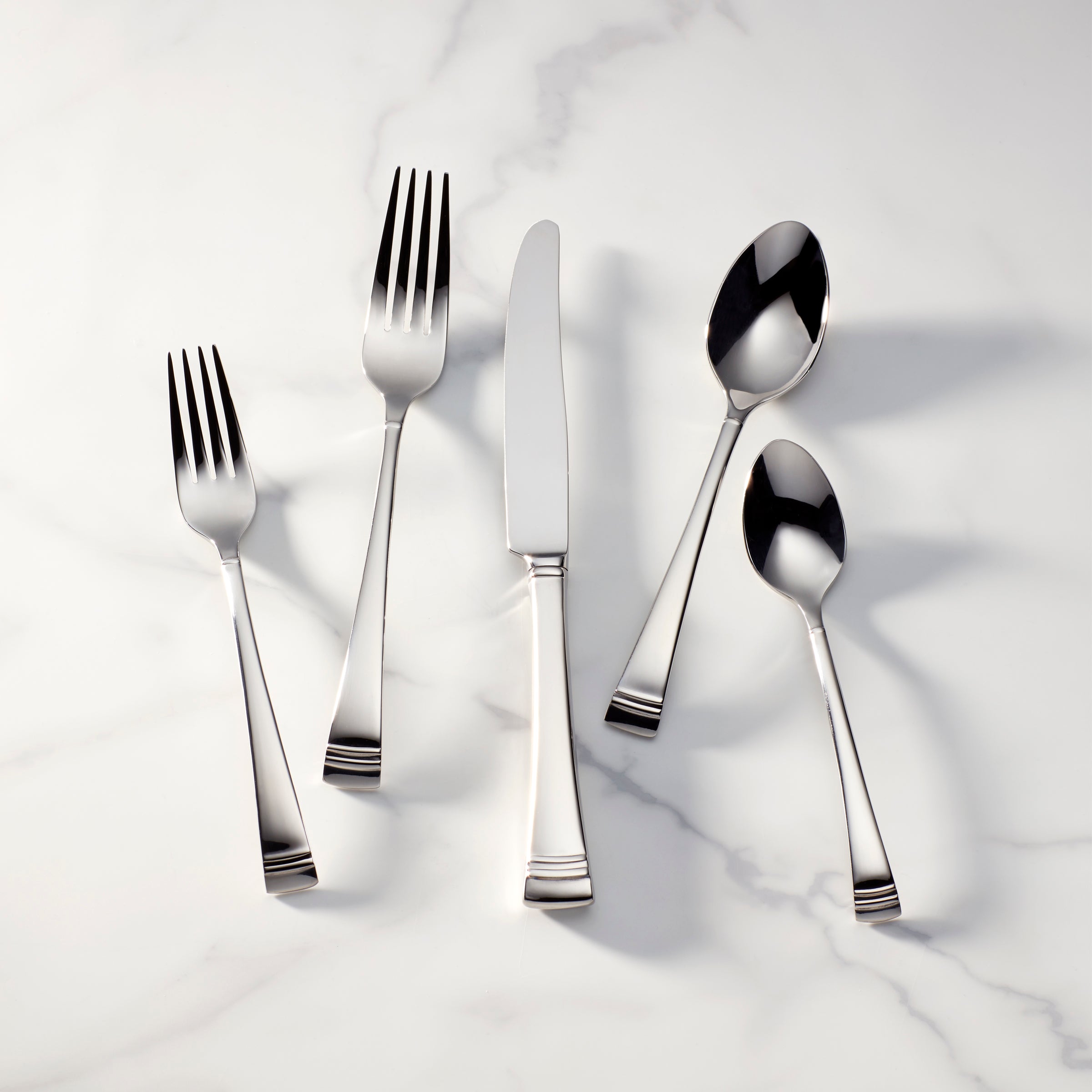 Lenox Everyday Flatware Federal Platinum 5-Piece Place Setting