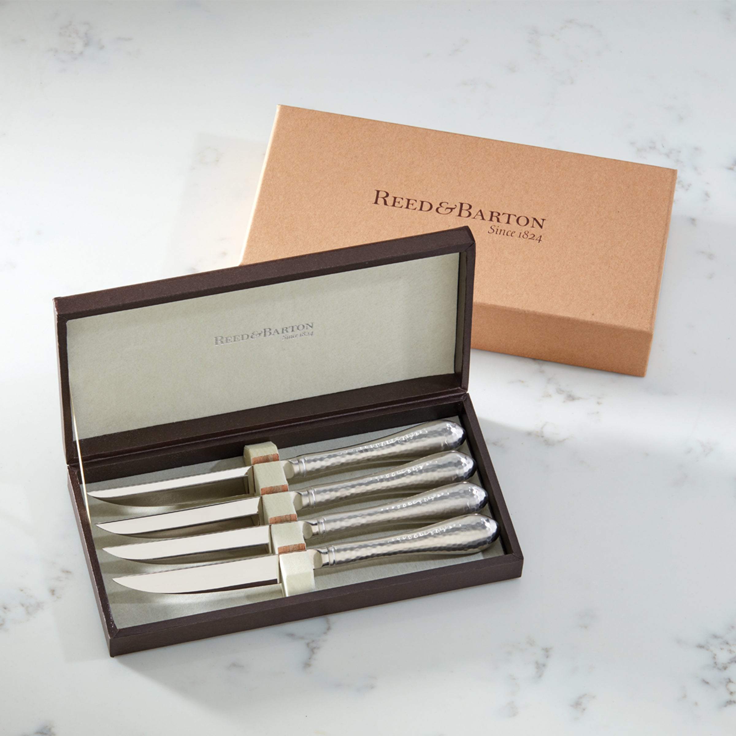 Lenox Everyday Flatware Hammered Antique Steak Knives, Set of 4