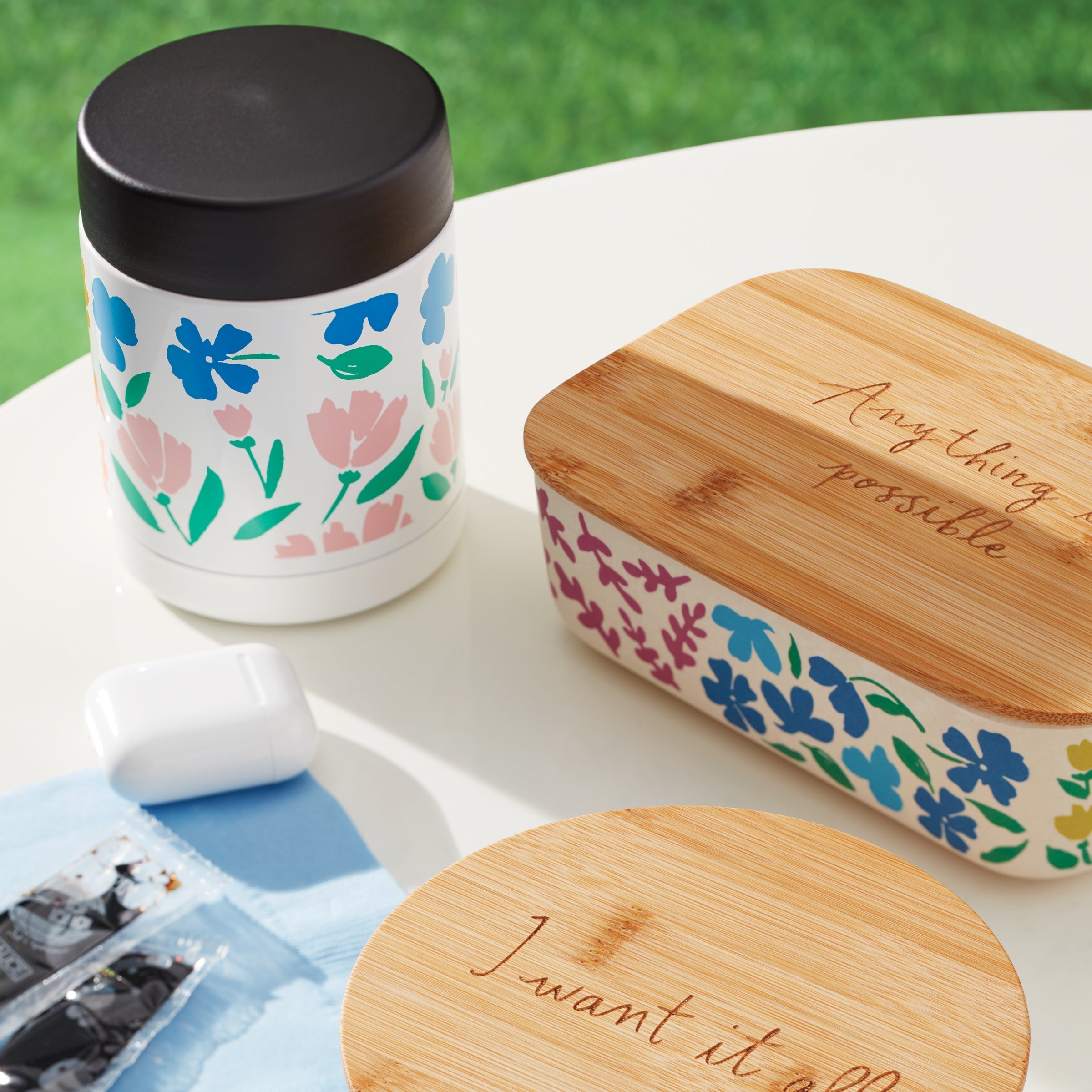 Lenox Everyday Flatware Floral Fields 2-Piece Container Set - Image 3