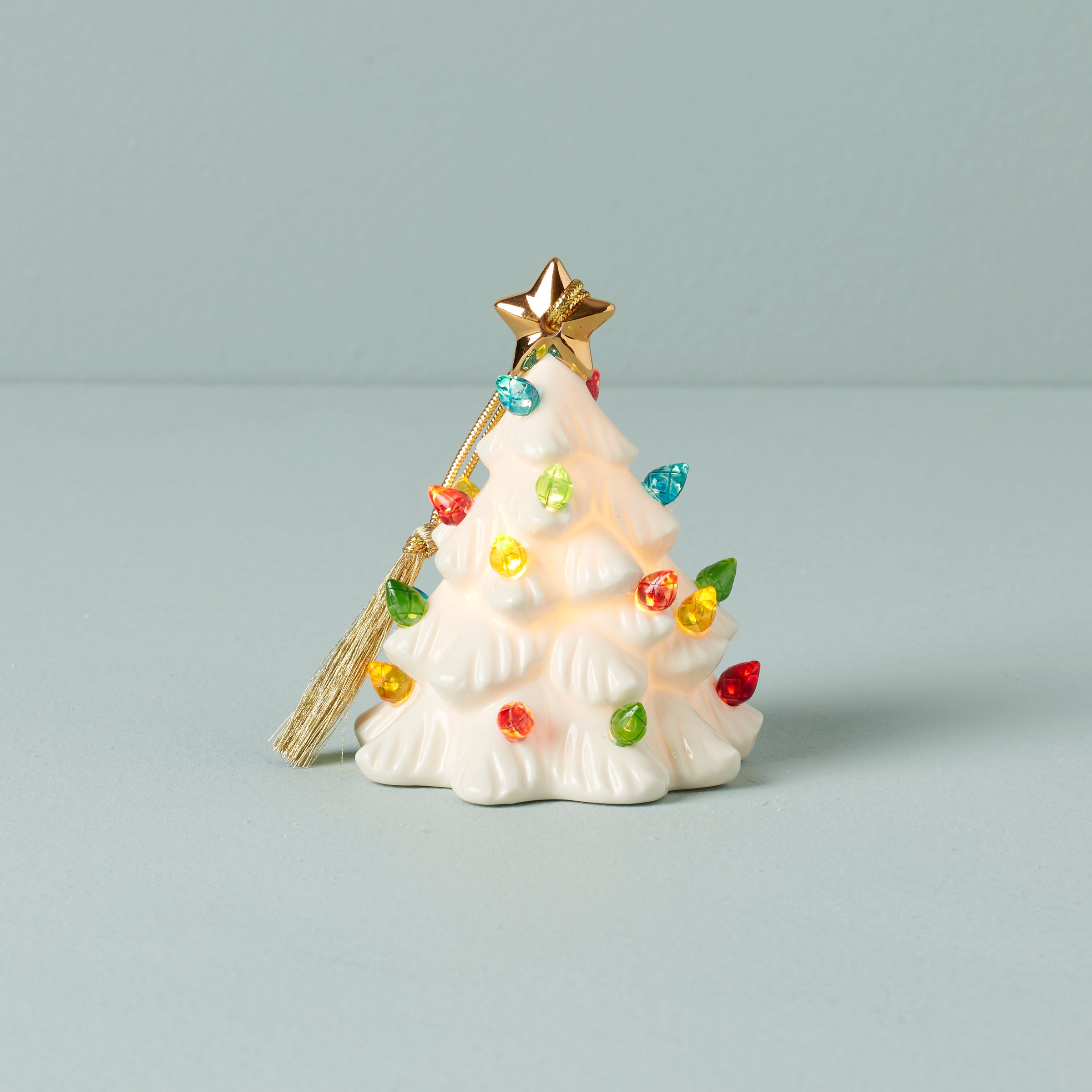 Lenox Everyday Flatware Treasured Traditions Lit Tree Ornament - Image 2